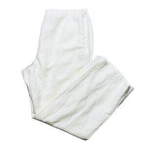 Jones Wear Womens NWT White Linen Blend Pants Size 16